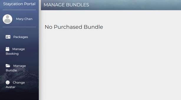Q3(b)(i) The current user has not purchased any bundle yet