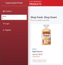 Figure Q1(a) (iii) (1): The product in the Product page