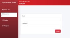 Figure Q1(b) (ii) (1): The Login page
