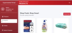 Figure Q1(b) (ii) (2): Product Page for admin Role